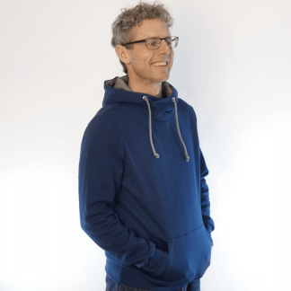 tiefsee_oRV_02 Hoodie fair fashion biobaumwolle dunkelblauer navy hoodie blauer öko slow fashion Hoodie blau dunkelblau
