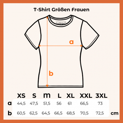 T-Shirt Maßtabelle Frauen