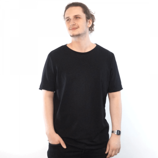 T-Shirt schwarz für Männer - hergestellt in Deutschland