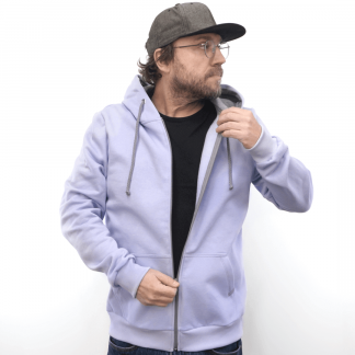 flieder_mRV_02 lavendel lila bio baumwolle zip hoodie lavender purple fair fashion kapuzenjacke organic cotton