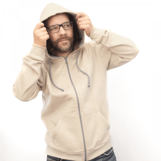 sand_mRV_03 hellbraun zip hoodie beige kapuzenjacke hellbraune wasni deutsche marke fair fashion bio baumwolle