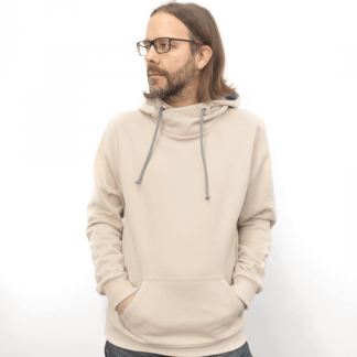 sand_oRV_02 hellbraun hoodie beige pullover hellbraune wasni fair fashion bio baumwolle kapuzenpullover deutsche marke