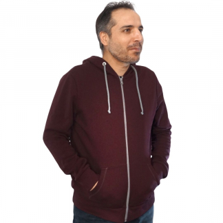 bordeaux zip Hoodie fair fashion biobaumwolle öko slow fashion Hoodie