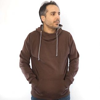 braun hergestellt in deutschland fair fashion biobaumwolle öko slow fashion Hoodie brown