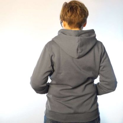 grau made in germany Hoodie bio fair fashion biobaumwolle öko kapuzenjacke