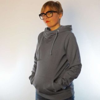 grau zip Hoodie fair fashion biobaumwolle öko slow fashion