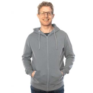 grau zip Hoodie fair fashion biobaumwolle öko slow fashion Hoodie grey graue jacke kapuzenjacke