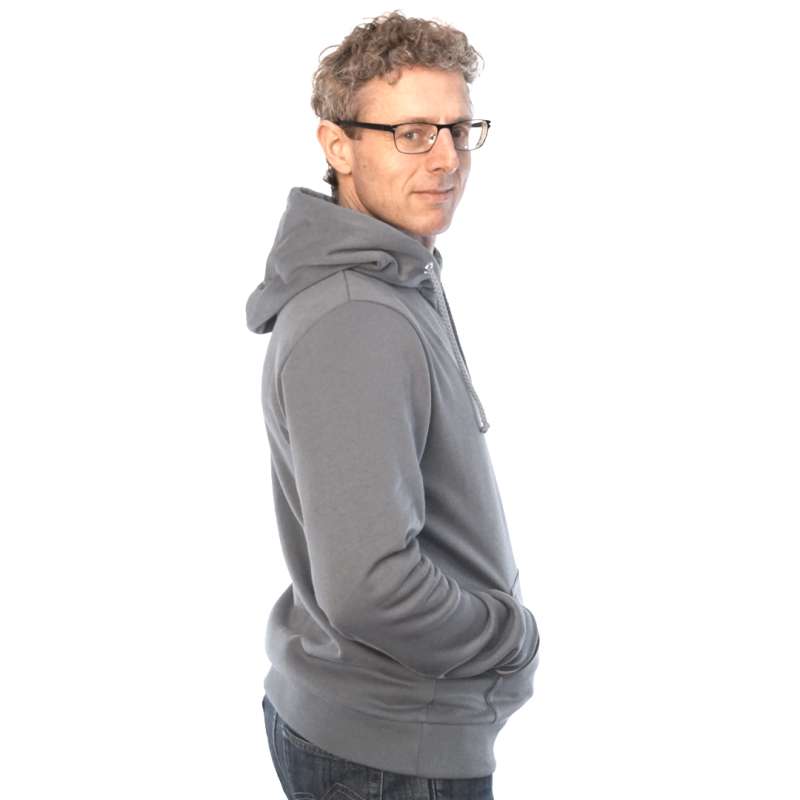 grau zip Hoodie fair fashion biobaumwolle öko slow fashion Hoodie grey jacket graue kapuzenjacke