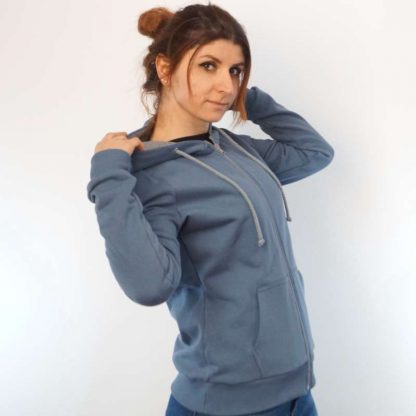 jeans zip Hoodie fair fashion biobaumwolle öko slow fashion Hoodie
