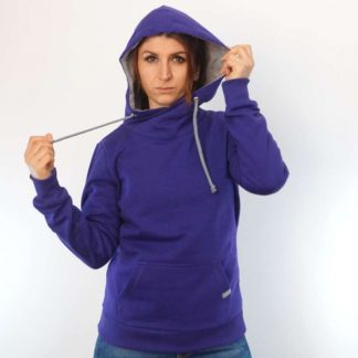 lila Hoodie fair fashion biobaumwolle öko slow fashion Hoodie