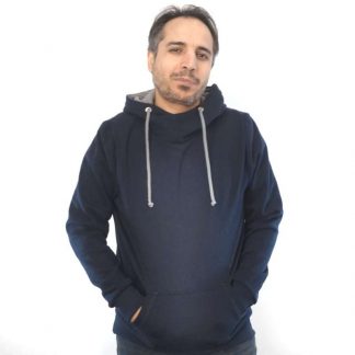 marine Hoodie fair fashion biobaumwolle dunkelblauer navy blauer öko slow fashion Hoodie blau dunkelblau