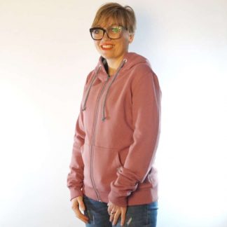 rosenholz zip Hoodie fair fashion biobaumwolle öko slow fashion