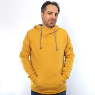 senf made in germany Hoodie fair fashion biobaumwolle öko slow fashion Hoodie yellow mustard