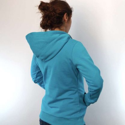 tuerkis Hoodie fair fashion biobaumwolle öko slow fashion Hoodie