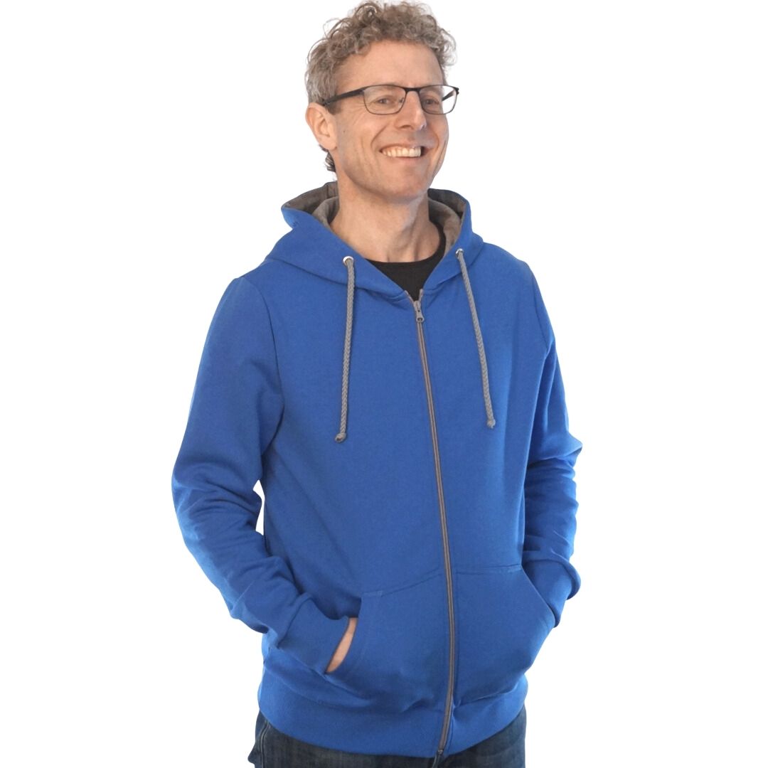 fair-fashion-kapuzenjacke-zipper-bio-baumwolle-made-in-germany-nachhaltig-kornblume-blau