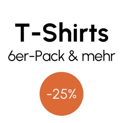 T-Shirts für Frauen & Männer: 6 Stück oder mehr. Größen und Farben aus unserem Sortiment frei kombinierbar. Hergestellt in Deutschland.
